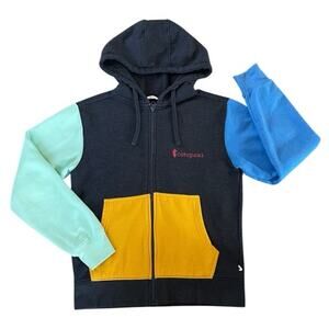Cotopaxi Organic Full Zip Color Block Hoodie Size S Gorpcore Outdoors Camping